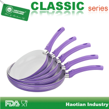 Purple Aluminum Non Stick Fry Pan Set