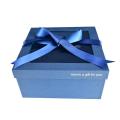 Custom Paper Square Gift Box With Transparent Lid