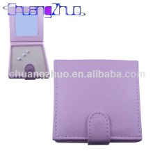 Fashion Lovely Compact Leather Cosmetic Mirror