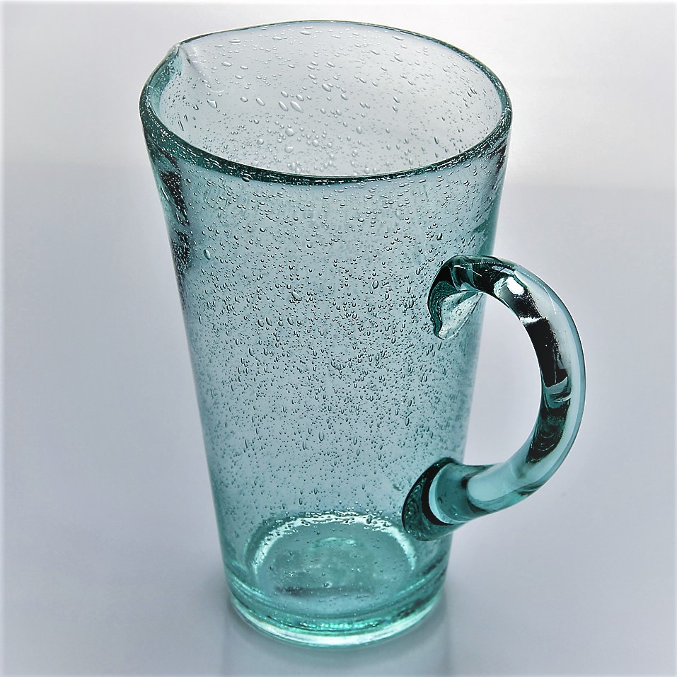Recycled Glass Handle Water Jug