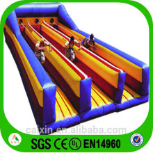 Three Lanes Inflatable Bungee Run Type Bungee Jumping