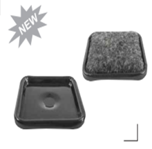 Metal and Felt caster cup