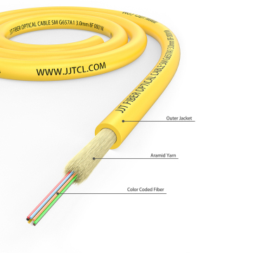 8F Mini Distribution Fiber Optic Cable 3.0mm