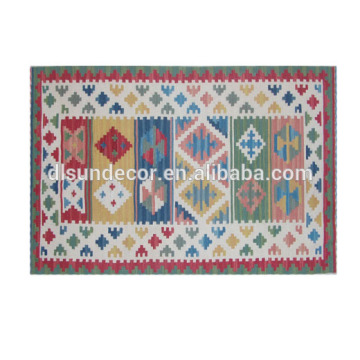 100% wool hand woven kilim rugs