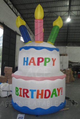 Inflatable Birthday Cake with Customized Size for Events