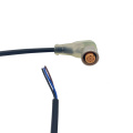 90 graders 4pin M12 kvinnlig kabel med LED