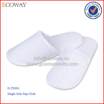 White fluffy plush slippers