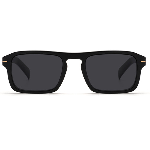 Flexible Oversized Mens Sunglasses Black Retangle Eyewear Mens Factory