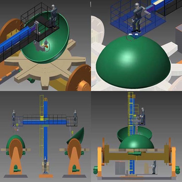 Heavy Type Surfacing Shell Cover Welding Column And Boom 2