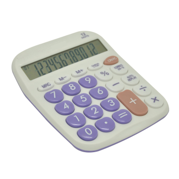 Office Electronic Calculator with Colored Keyboard