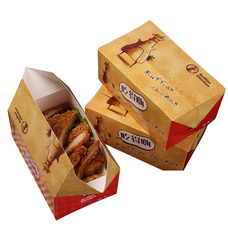 manufacture custom Good quality factory directly white carton rectangle box for food packaging waterproof grade coating