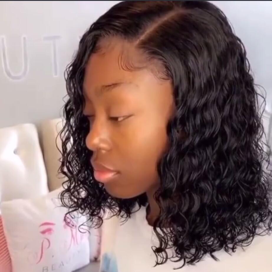 100% Natural Human Hair  BOB Lace Front 13X4 & 4*4 Closure Cheap Wigs for Black Women short bob