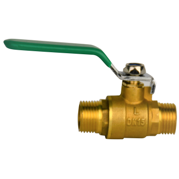 Double External Thread Brass Ball Valve