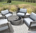 Patio Rattan Club Stuhl und Couchtisch