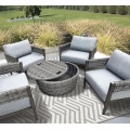 Patio Rattan Club Chair and Coffee Table