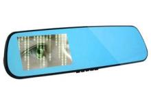 4.3 Inch 1080P Blue Mirror Black Box Car Digital Video Reco