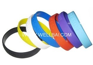 Silicone Rubber Wristband Bracelet for Promotion Gift