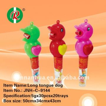 Long tongue dog toys / sweet / dog toy with candy