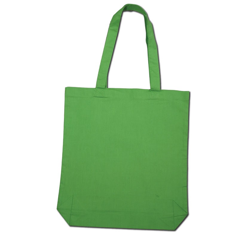 Green canvas bag