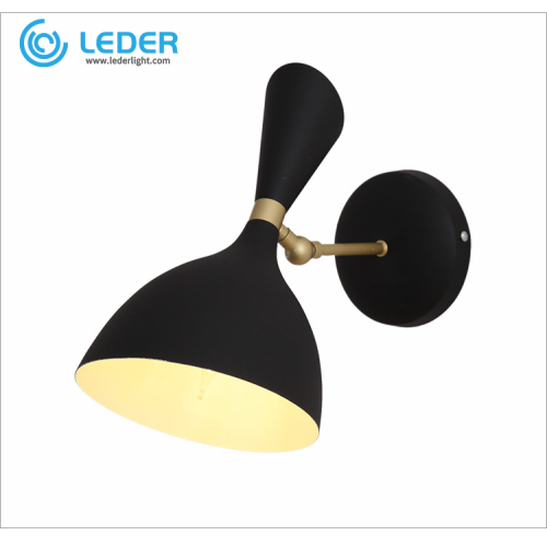 LEDER metalen moderne wandlamp