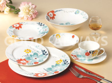 New bone china flower tableware set