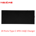 20 poorten Type-C 4PD+16qc-oplader