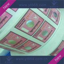 car window anti-fake label