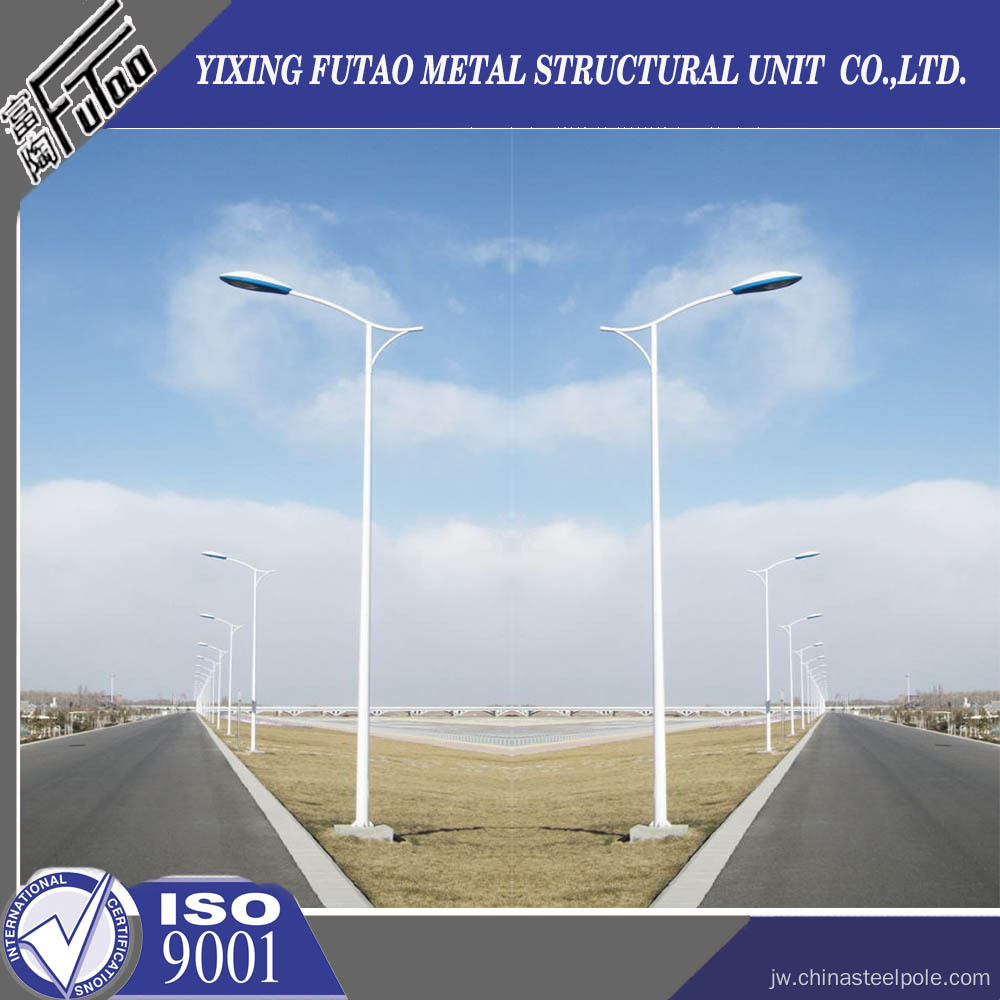 Galvanis Baja Road Street Light Polles Lengan Tethingingle