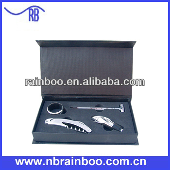 Hot selling wine opener gift set with paper box