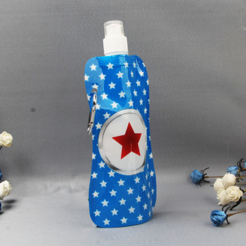 Food grade material 480ml plastic bottle shape spout-pouch