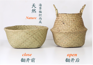 weaving matress grass flower decoration pot
