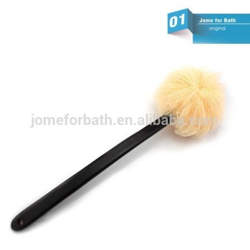 wholesale nylon mesh sponge with plastic handle