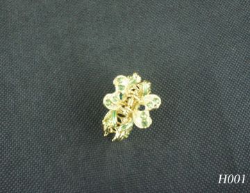 Alloy Copper Custom Color Jeweled Hair Accessories, Shine Jeweled Hair Pins