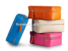 2016 New Design Genuine Leather Cufflink Case PU Gift Box