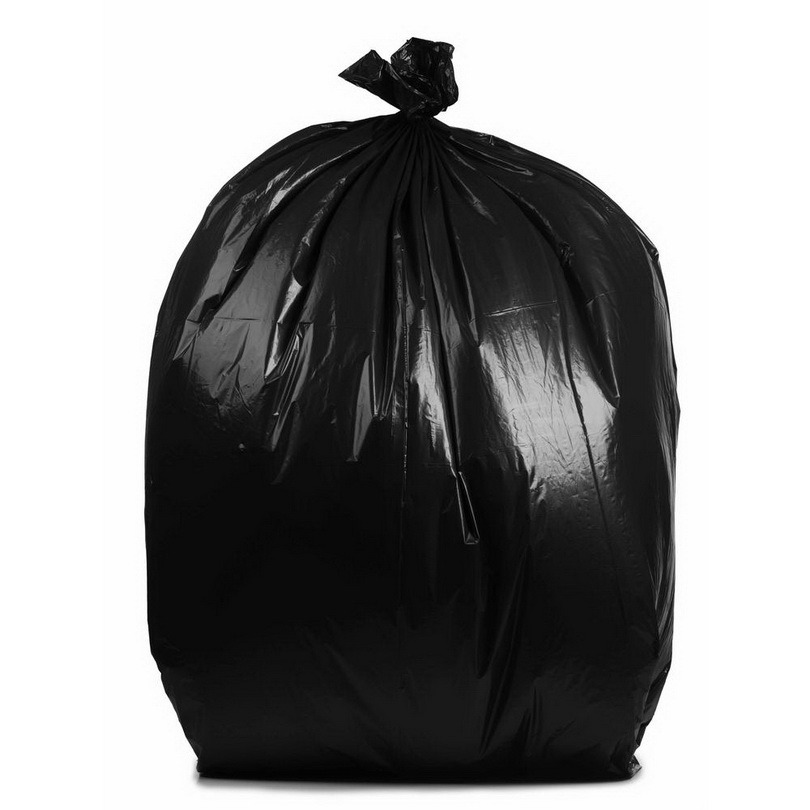 Strong Black Bin Bags Trash Bags with Gain Small Garbage Bags with Handles