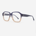 Square Oversize Acetate Women's Optical Frames 23A3035