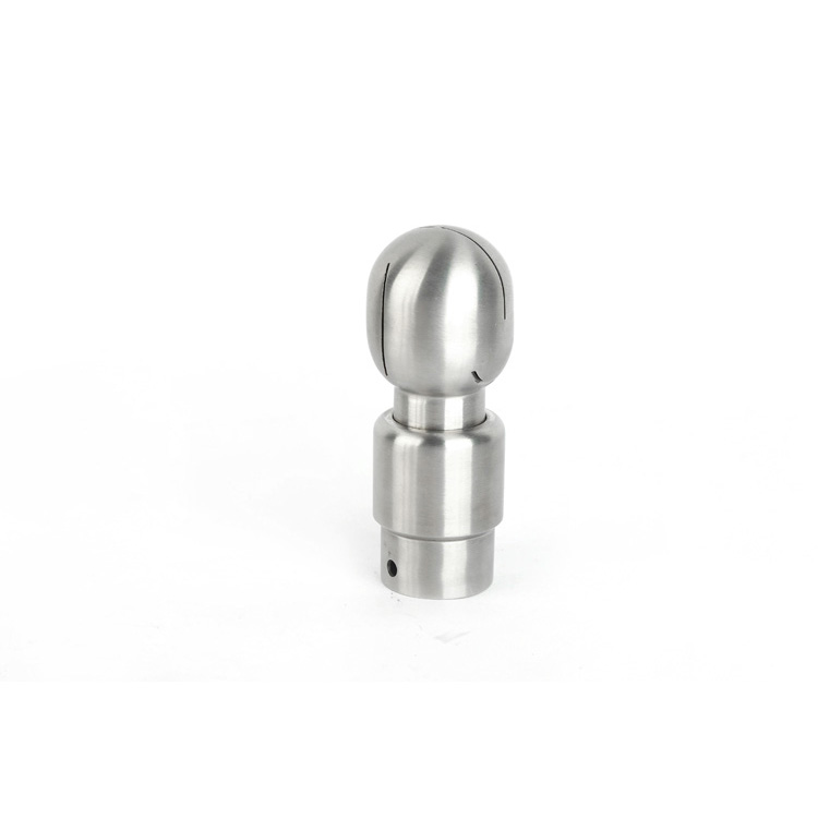 Santhai Stain Polished Sanitary Stainless Steel Clip On Elliptical Head Spray Bolted Rotary Cleaning Ball