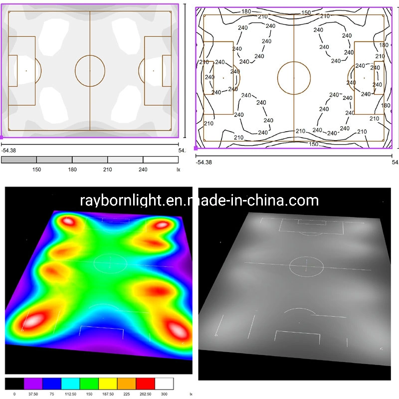 High Power 300W 400W 500W LED Outdoor Tennis Training Court Stadium High Mast Pole LED Flood Light