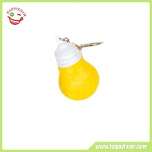 Pu anti stress ball keychain ball/bulb keychain