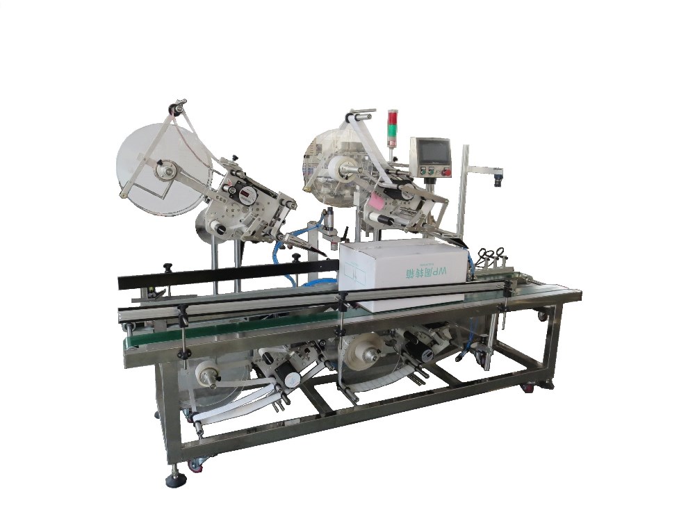 Top and Bottom Adhesive Labeling Machine