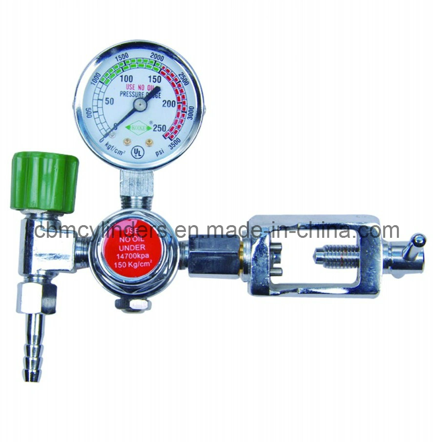 Medical Oxygen Pressure Regulator with Optional Humidifiers for Oxygen Cylinders