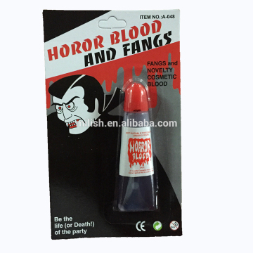 HH-0579 wholesale halloween decorative horror fake blood and vampire fangs