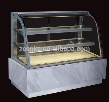 Curved Glass Cake Display Refrigerator /pastry refrigerator/deli cases for sale