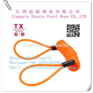 Multipurpose pvc coated spring steel rope