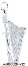Music Charm - 14k Diamond Piano Charm