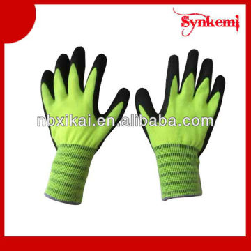 Latex coated work gloves