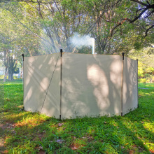 Cotton Feeling Fabric Beach Wind Screen for Camping