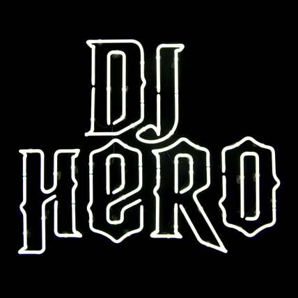 DJ Hero neon signs