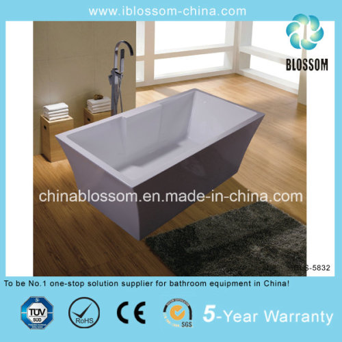 Hangzhou Xiaoshan Acrylic Rectangle Freestanding Bathtub (BLS-5832)
