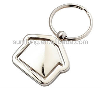 Logo Custom House shape Metal Keychain